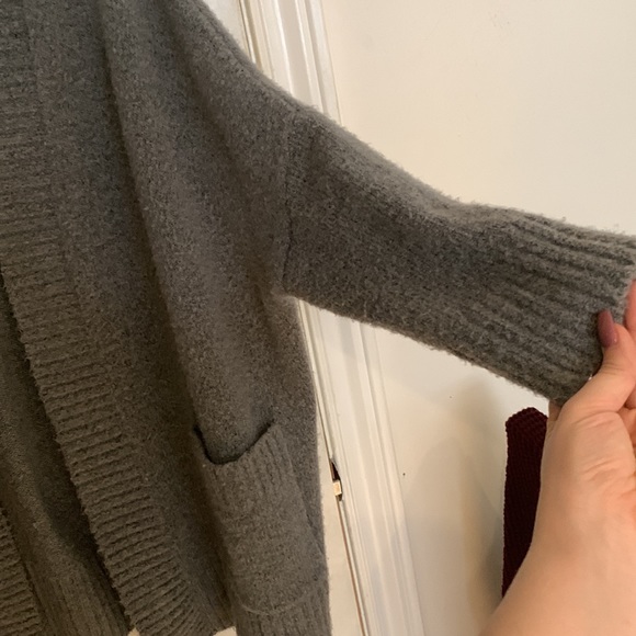 Gray Zara Knit Oversized Cardigan Size M - Picture 4 of 6